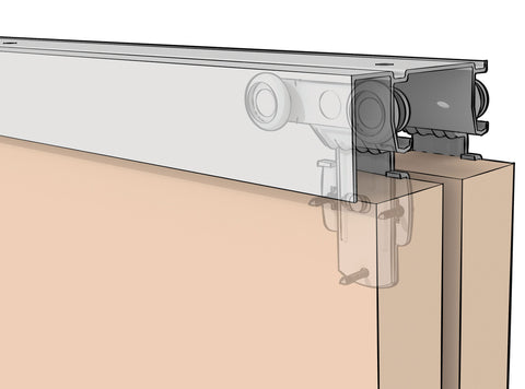 By-Pass Door Aluminum Wide Fascia Tracks